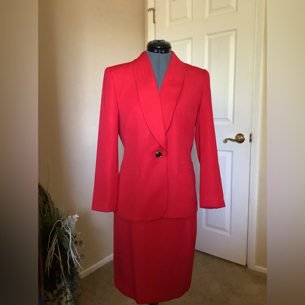 Stirling Cooper red suit jacket & skirt